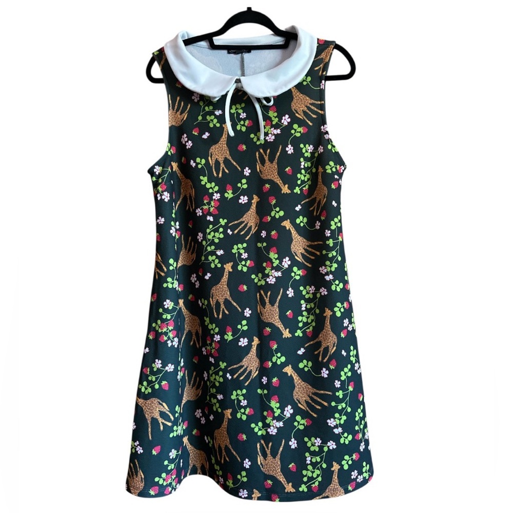 Smak Parlour Vintage Inspired Giraffe Dress.  Size XL. 40” Bust 35.5” Length
